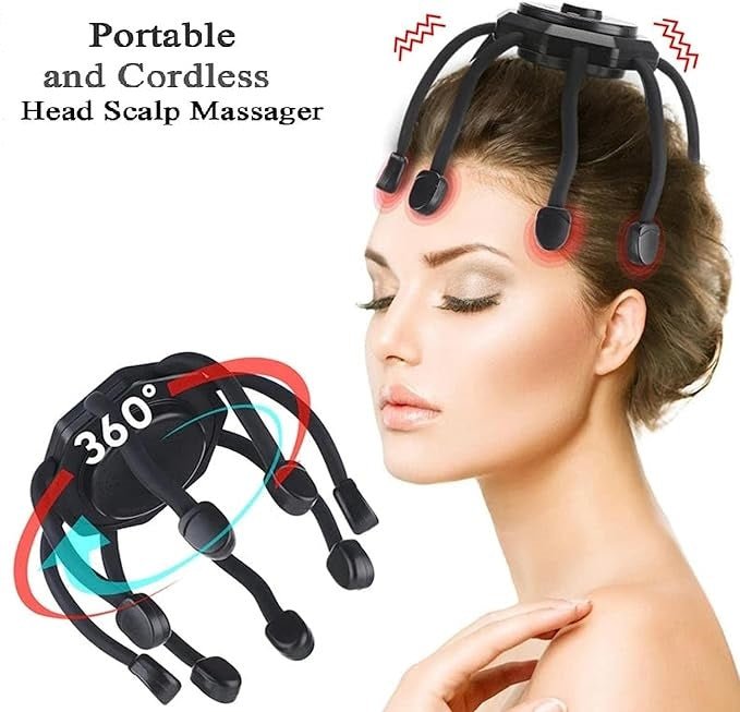 Electric scalp massager