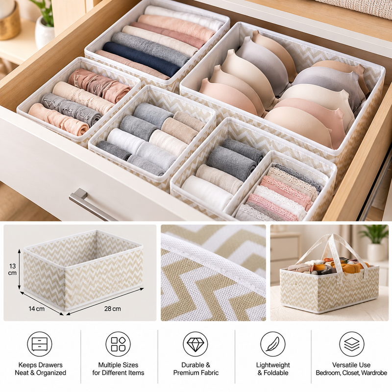 Drawer Organizers (Pack of 6)