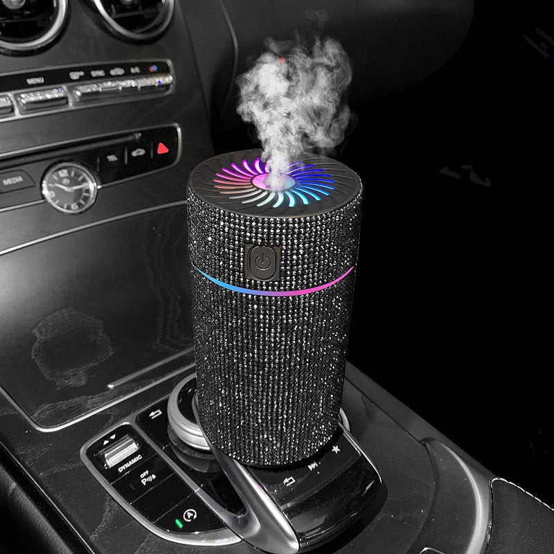 Car humidifier with LED light