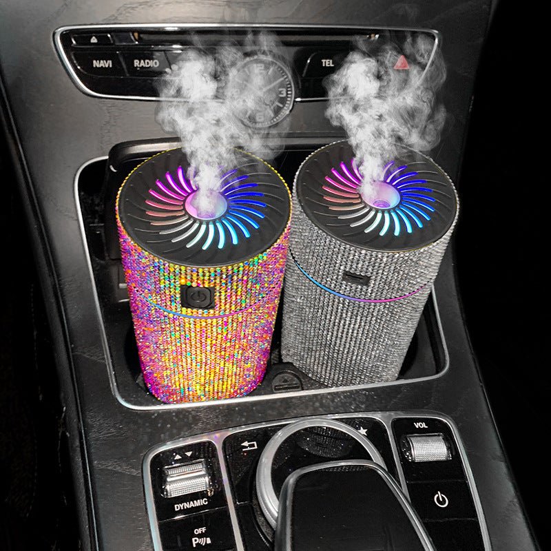 Car Humidifier & Air Freshener with LED Light