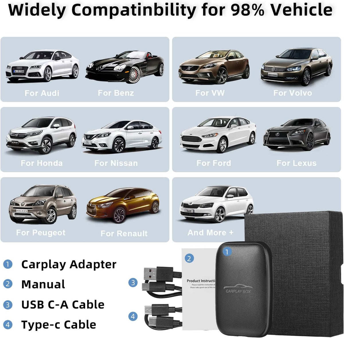 Wireless CarPlay adapter