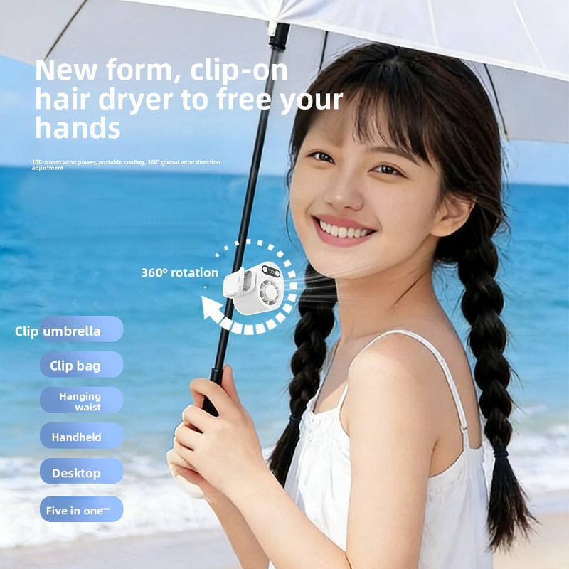 Clip-On Waist Fan with Digital Display