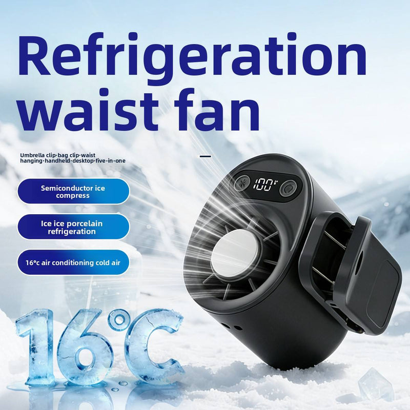 Clip-On Waist Fan with Digital Display