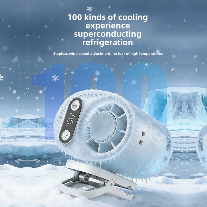 Clip-On Waist Fan with Digital Display