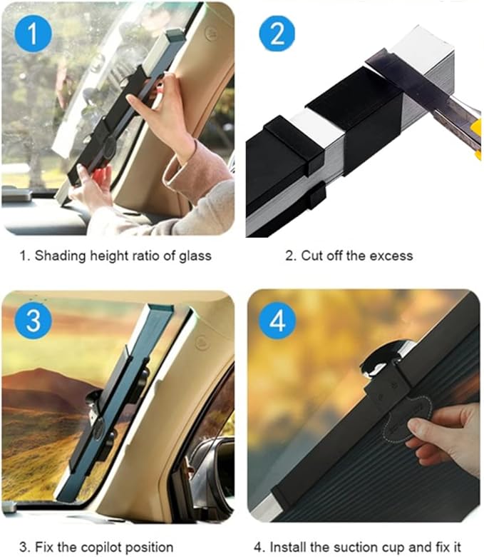 Retractable side window sunshade
