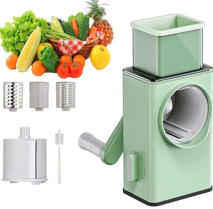 Rotary vegetable cutter and grater